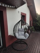 Fotel wiszący ogrodowy "kokon"