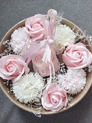 Zestaw prezentowy, mydło glicerynowe sowa, kwiat mydlany, dzień nauczyciela