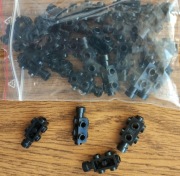 Lego 25 szt. Brick Modified 1x2 Studs on Sides BDB