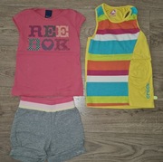 Komplet Reebok rozmiar 116 + koszulka Crocs
