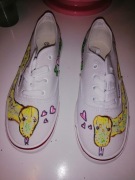 Trampki wężowe handmade 