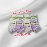 20 par skarpety skarpetki damskie 100% bambus rozmiar 39-42 