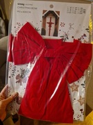 Kokarda welurowa czerwona na drzwi prezent święta świąteczna