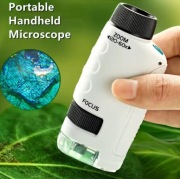 Mikroskop Kieszonkowy 60-120x LED Edukacyjny Zabawka Naukowa Dla Dzieci
