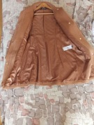 Płaszcz damski camel Esprit M/L – wełniany, zamek + napy, stan bardzo dobry