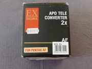 EX SIGMA APO TELE CONVERTER 2X  Pentax AF