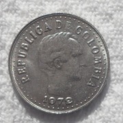 Kolumbia Republika Francisco Paula Santander 10 centavo 1972 KM# 253 Ładne