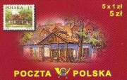 Zeszycik znaczkowy Dworki polskie (5 x 3625 Dwór w Krzesławicach) - PP