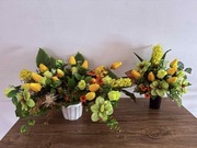 Kompozycja stroik komplet wiązanka kwiaty na cmentarz nagrobna wielkanocna