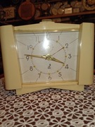 Stary duży ciekawy budzik Jaz Francja nakręcany lata 50 te sprawny 