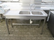 ZLEW GASTRONOMICZNY 2 KOMOROWY 140/60/85