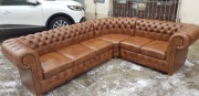 narożnik skóra chesterfield