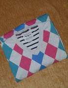 Pepe Jeans sweter w romby XL/L w serek