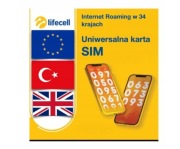Karta SIM Lifecell Internet Roaming 5GB/15GB/40GB UE Turcja