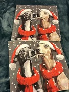 Poszewki świąteczne dekoracyjne Chart pies