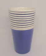 Kubeczki papierowe niebieskie 10 szt.