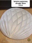 Lampion papierowy  przydasie półprodukty 