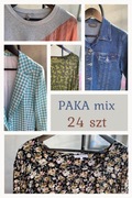 Paka mix zestaw set rozmiar 38 M 42 XL 44 XXL koszula  kurtka jeansowa 