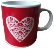 Kubek kubeczek serce #5 - śliczny - NOWY 
