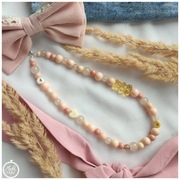 Zawieszka do telefonu z misiem, nude, brelok smycz