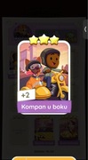 Monopoly Go Kompan u boku karta naklejka set 13 3*