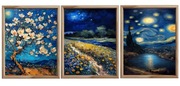 Plakaty tryptyk Inspirowany Van Gogh 3 szt.- 50x70cm