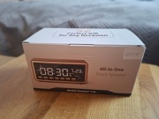 Budzik cyfrowy Retro Vinted radio FM bluetooth ładowarka indukcyjna LED