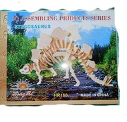 Drewniany model puzzle 3d- stegosaurus