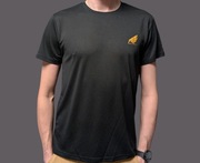 Koszulka Infinity Running do biegania, czarna roz S-XL