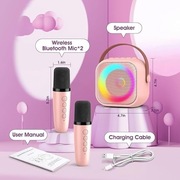 Zestaw karaoke  z dwoma mikrofonami