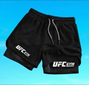 Szorty sportowe z logo UFC, idealne do treningów MMA, rozmiar XL, nowe.