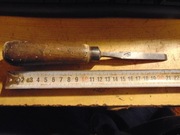 Markowe płaskie dłuto 9mm z I połowy XX wieku