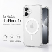 Etui do iPhone 17 MagSafe Przezroczyste Obudowa Case Antishock Clear TPU