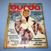 Burda Moden 12/1971 + wykroje Vintage Moda szycie krawiectwo