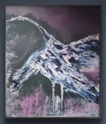 "Dancing On Thin Ice" oryg. autorski ekspresjonistyczny obraz akrylowy