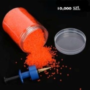 Gumki do pęczkowania robaków 10 tys. szt. plus chwytak w komplecie.