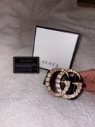 Pasek Gucci GG z cyrkoniami