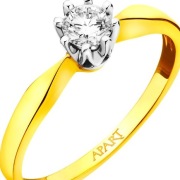 Pierścionek zaręczynowy Apart z brylantem 0,23 ct