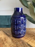Kobaltowy wazon Mid-century VEB Grafenroda