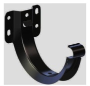 UCHWYT HAK RYNNY DOCZOŁOWY KROP STAL fi 150 ral 9005 CZARNY