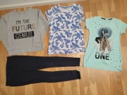 4 szt zestaw- bluza Cool Club 152 + 2x bluzka + legginsy