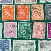 Znaczki Pocztowe z Klasera Suomi Finland. 