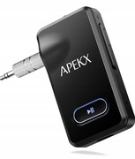 APEKX Adapter samochodowy Bluetooth odbiornik audio Hi-Fi 3,5 mm Aux