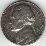 125 USA 5 centów 1969 S
