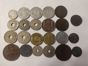 Zestaw 23 starych monet od 1768 roku