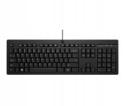 NOWA Klawiatura HP 125 US (PL) Czarna USB (max. 10 szt.)