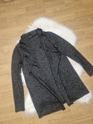 S/36 Reserved Szary melanżowy sweter kardigan damski 