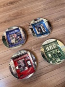 Talerze kolekcjonerskie z witrynami sklepu