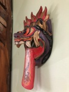 "Rangda" Balijska maska etniczna z historią Bali Indonezja