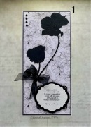 Kartka kondolencyjna, kondolencje, ręcznie robiona z kopertą